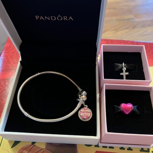 Pandora Bracelet w/ Charms - Picture 5 of 8